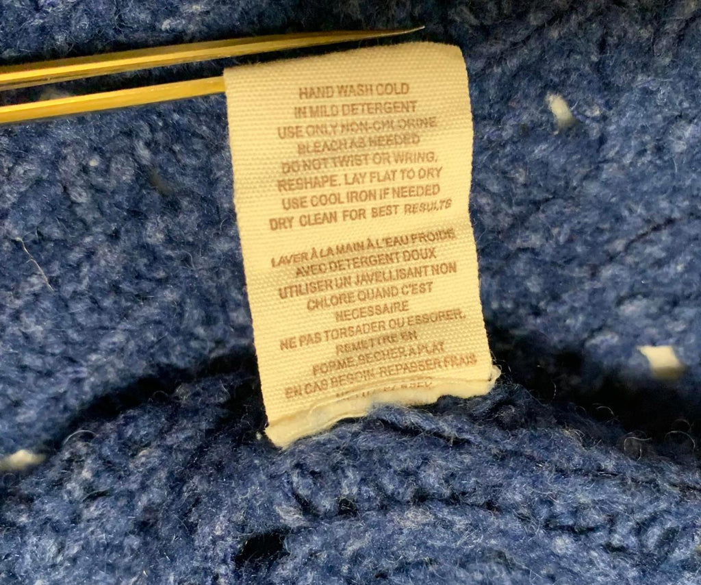 Suéter de punto de manga larga azul para mujer talla L de Free People