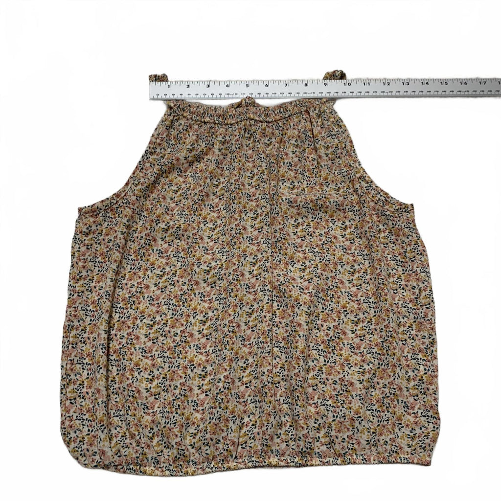 Blusa sin mangas con estampado floral y detalle de lazo en el cuello de Sienna Sky Teen Size XS