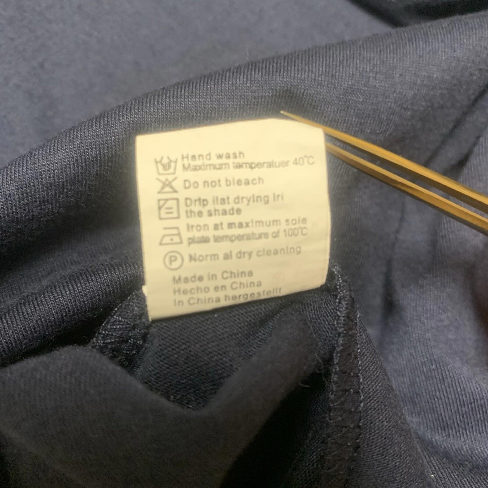 Polo de manga larga azul marino XXL para hombre de Coofandy con cuello a cuadros y bolsillo