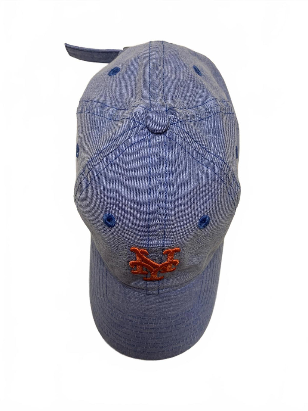 Gorra de béisbol New Era 9 Twenty New York Mets para mujer, estilo lino azul bebé