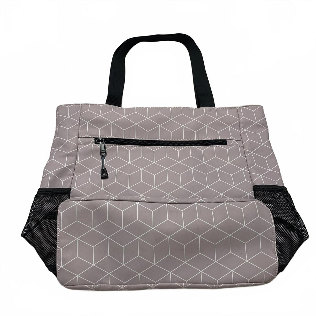 Bolso tote utilitario de hombro para mujer Esván con estampado floral lila