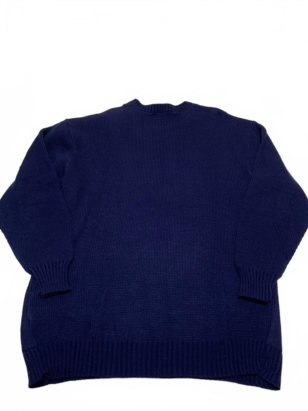 Suéter navideño azul marino USCO para hombre, talla XXL, con estampado festivo de Papá Noel