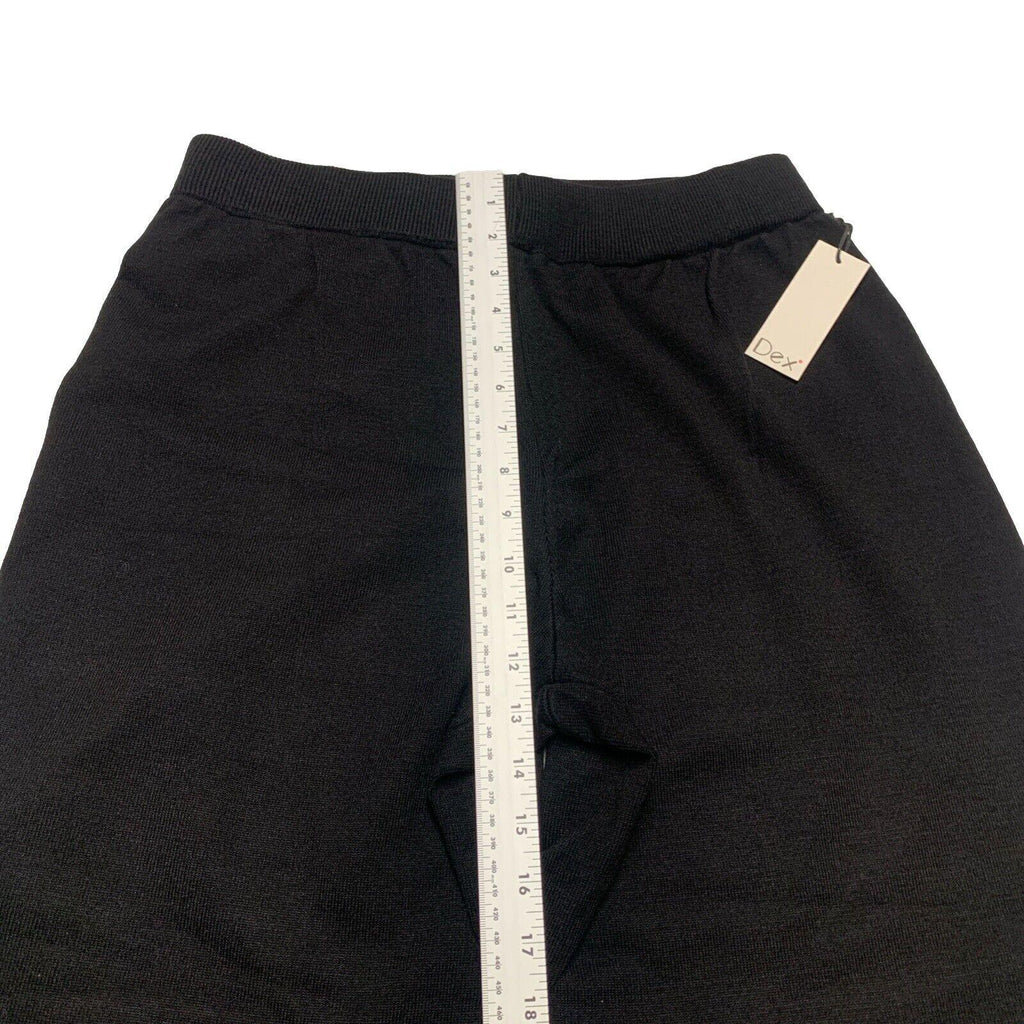 Pantalones cortos negros de pierna ancha estilo gaucho de Dex Clothing para mujer, talla extra grande