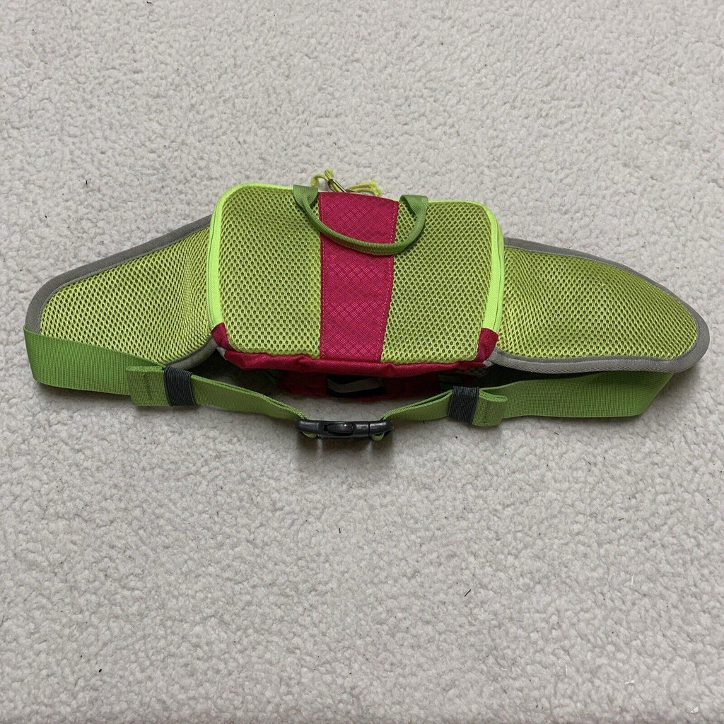 Riñonera SEEU gris, rosa y verde, bandolera, para senderismo y senderismo