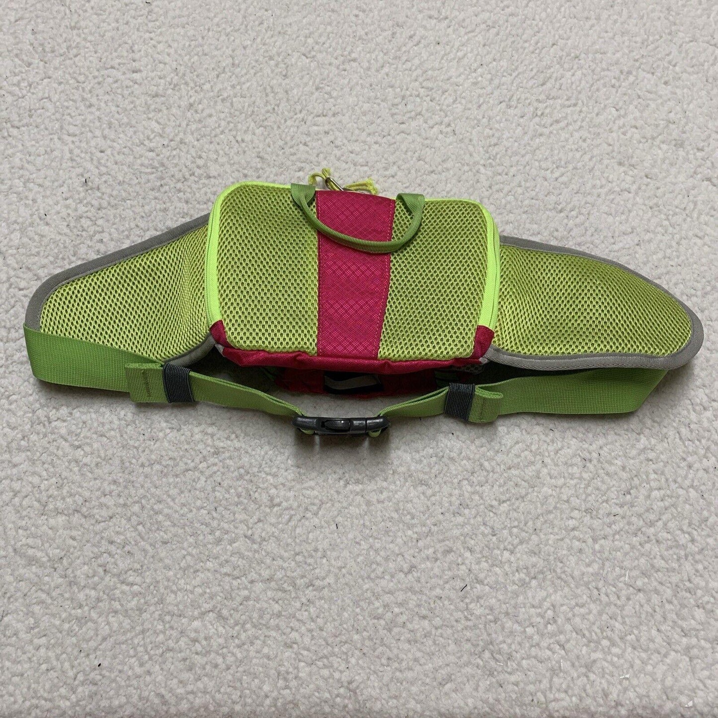 SEEU Gray Pink Green Fanny Pack Sling Crossbody Waist Bag Trail Hike