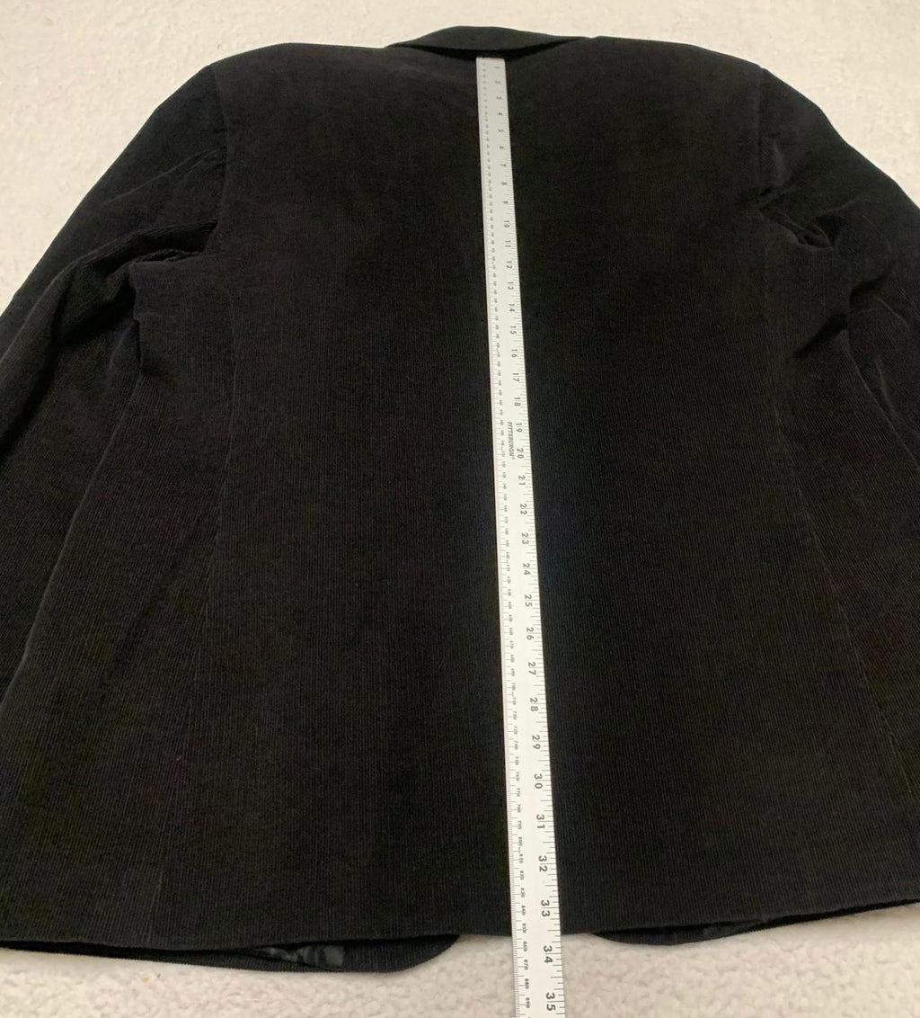 Linea Uomo Men's 48L Black Corduroy Blazer