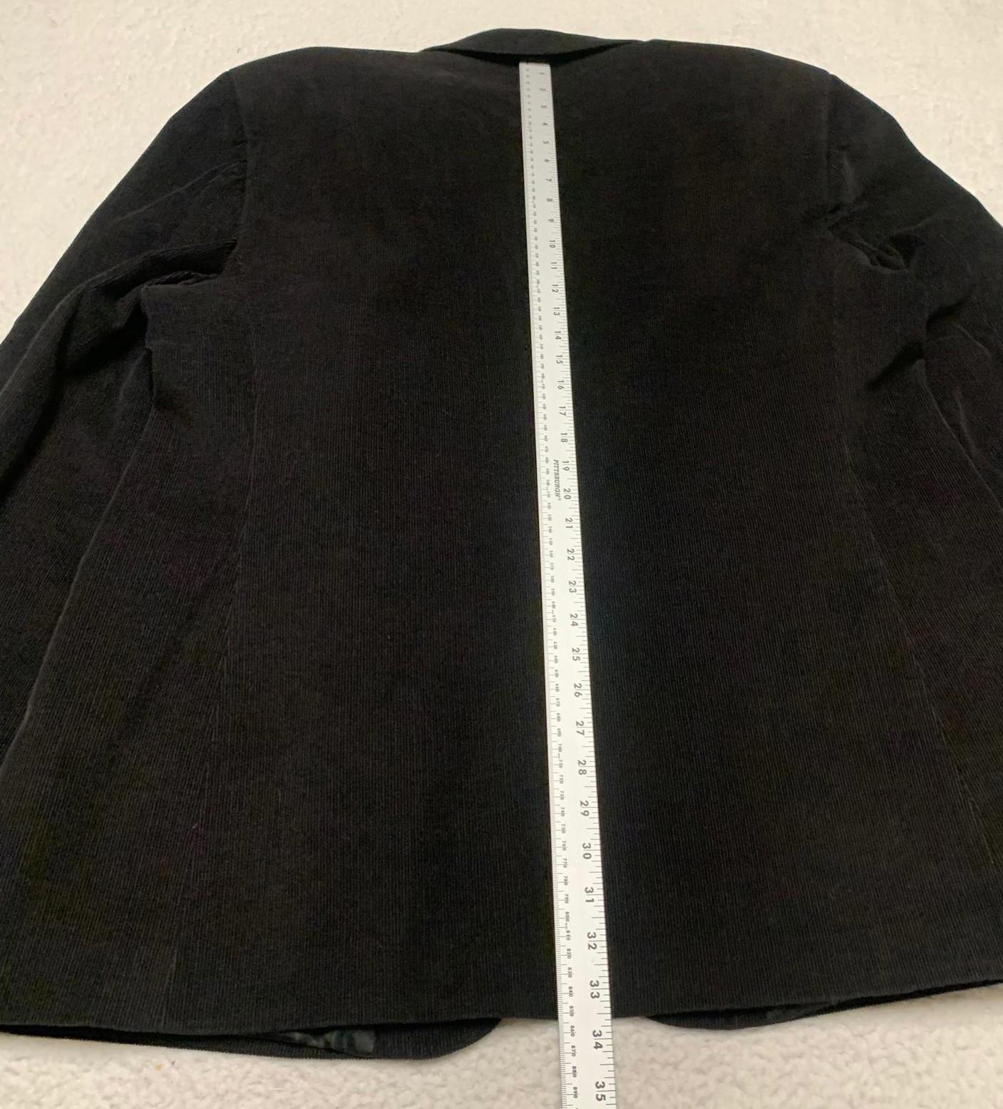 Linea Uomo Men's 48L Black Corduroy Blazer