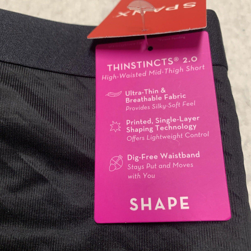 Capa interior SPANX Thinstincts 2.0 para mujer, talla grande, color negro