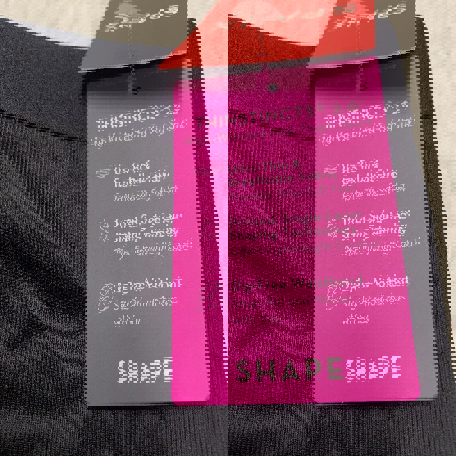 Capa interior SPANX Thinstincts 2.0 para mujer, talla grande, color negro