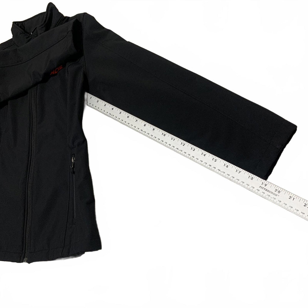 Chaqueta polar softshell negra para mujer Port Authority, talla L, con cremallera ACME