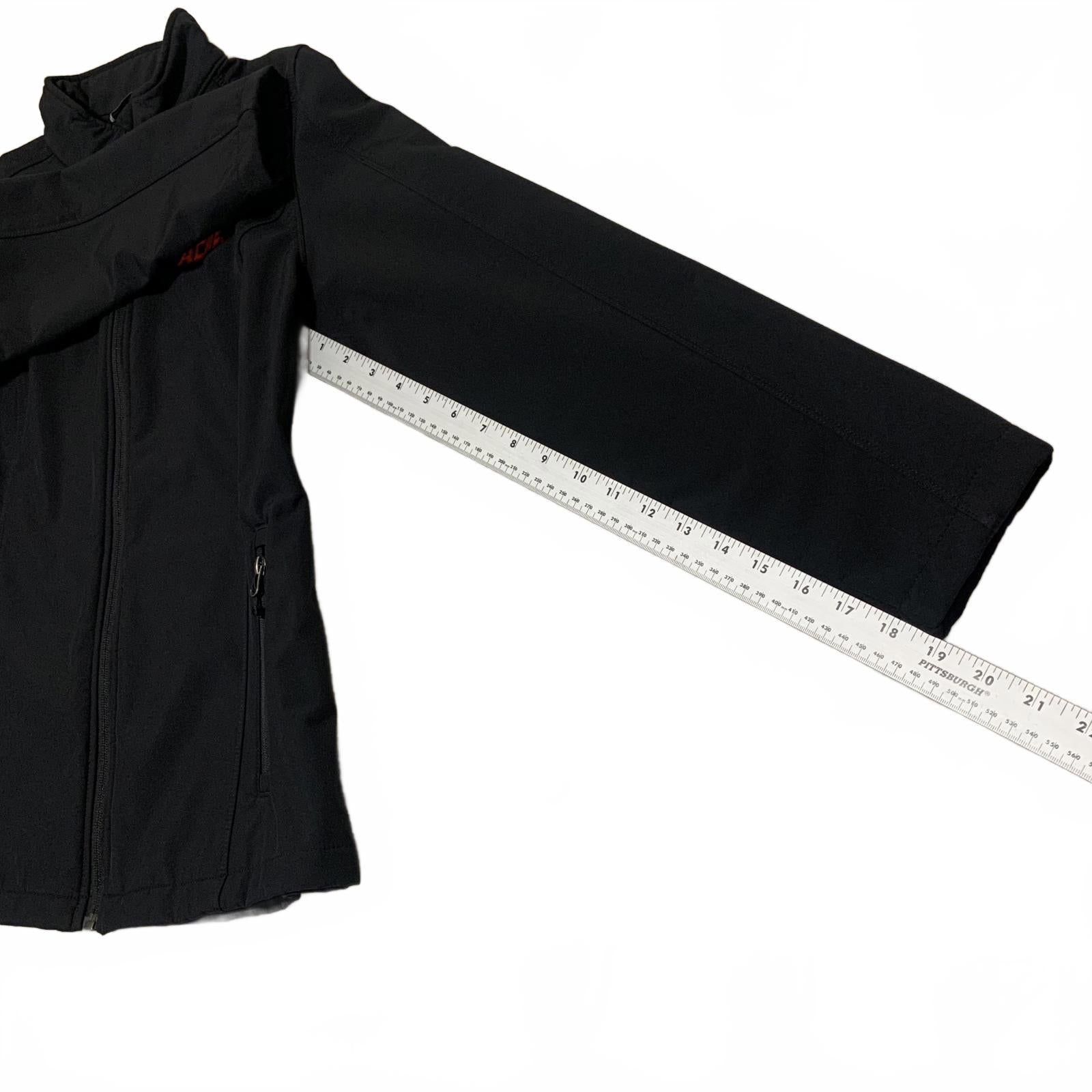 Chaqueta polar softshell negra para mujer Port Authority, talla L, con cremallera ACME