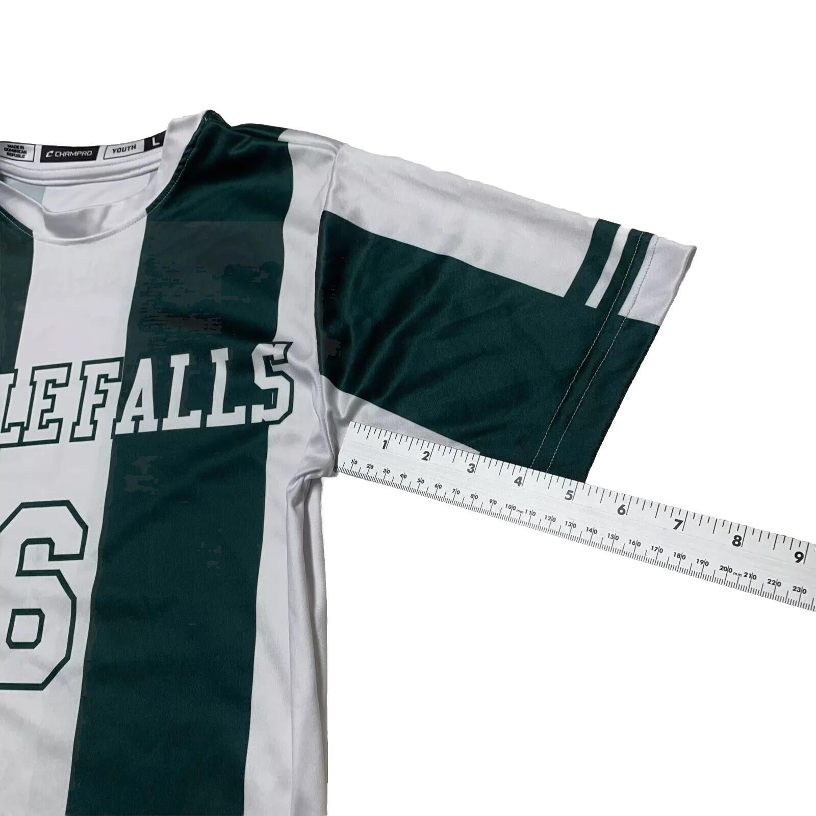 Champro Youth Size L Forest Green Jersey Knit Top Short Sleeve T-Shirt