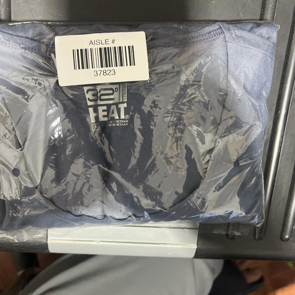 Camiseta azul de cuello redondo suave para mujer, talla pequeña, 32 grados de calor, para ponerse debajo