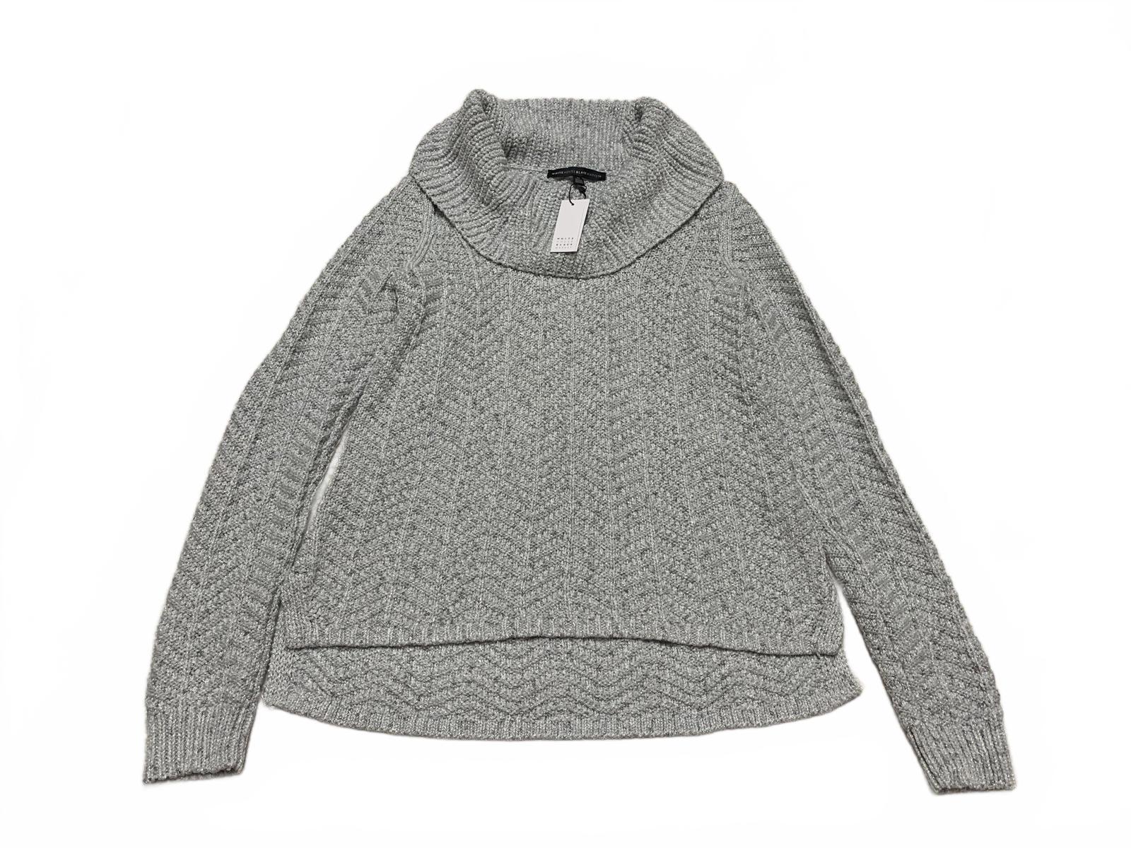 Suéter de punto cable gris con cuello vuelto para mujer, talla mediana, del mercado negro de la Casa Blanca