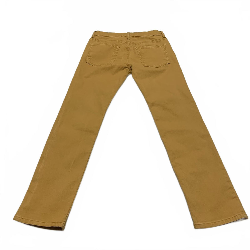 Vaqueros ajustados elásticos amarillos GAP Denim para niños, talla 12 R, 25 x 26