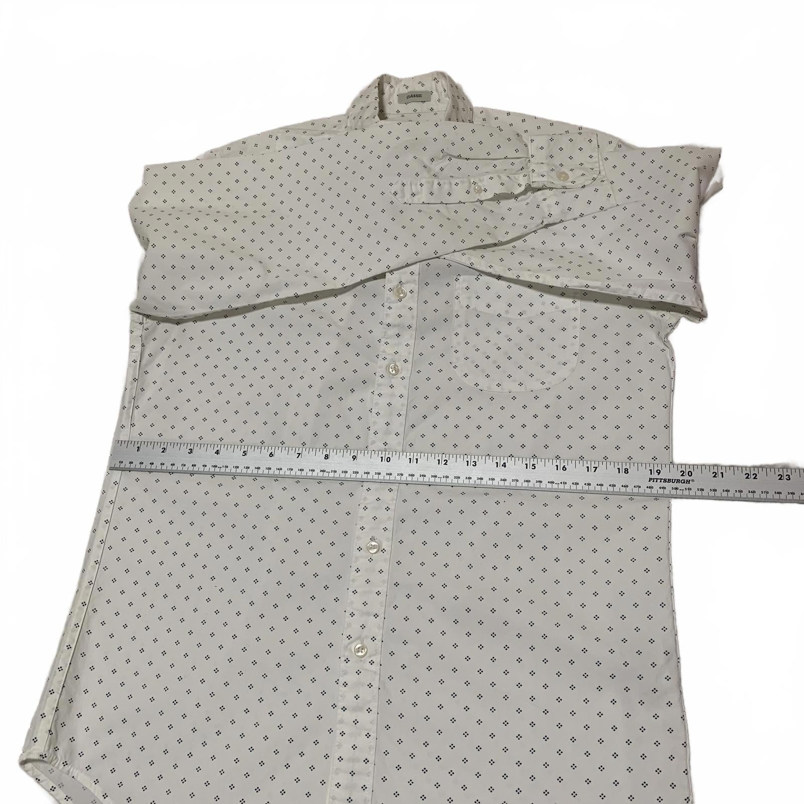 J.Crew Classic Men's Size Small White Button-Up Stretch Shirt