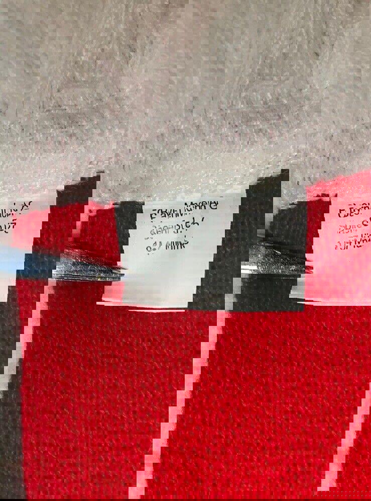 Bufanda del Manchester United, talla única, a rayas, roja y blanca, para fútbol.