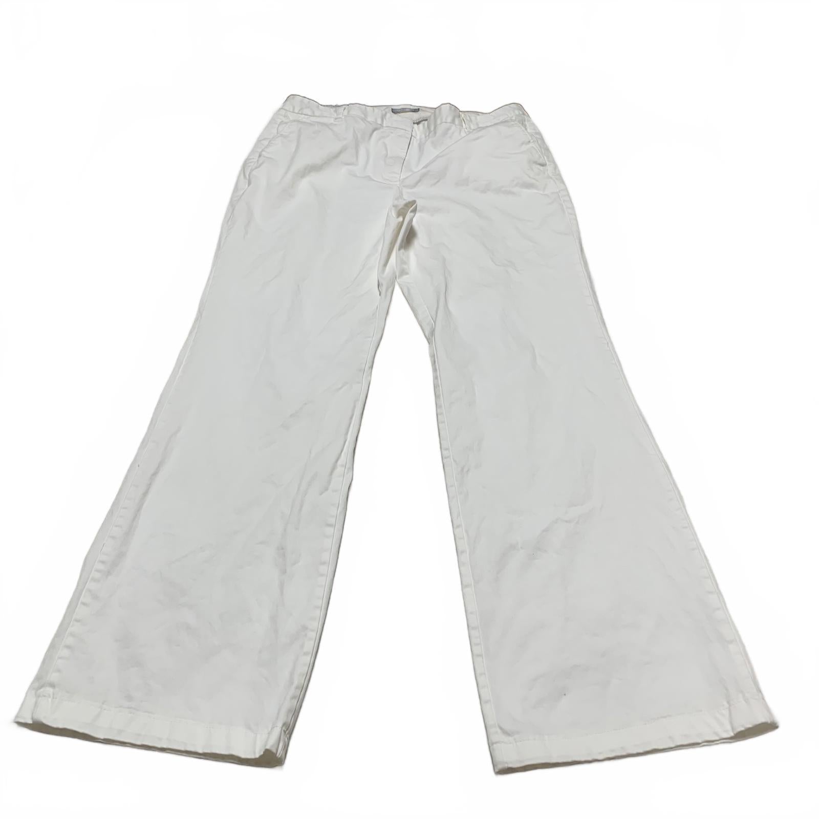 Pantalones anchos blancos Lands' End para mujer, talla 16T