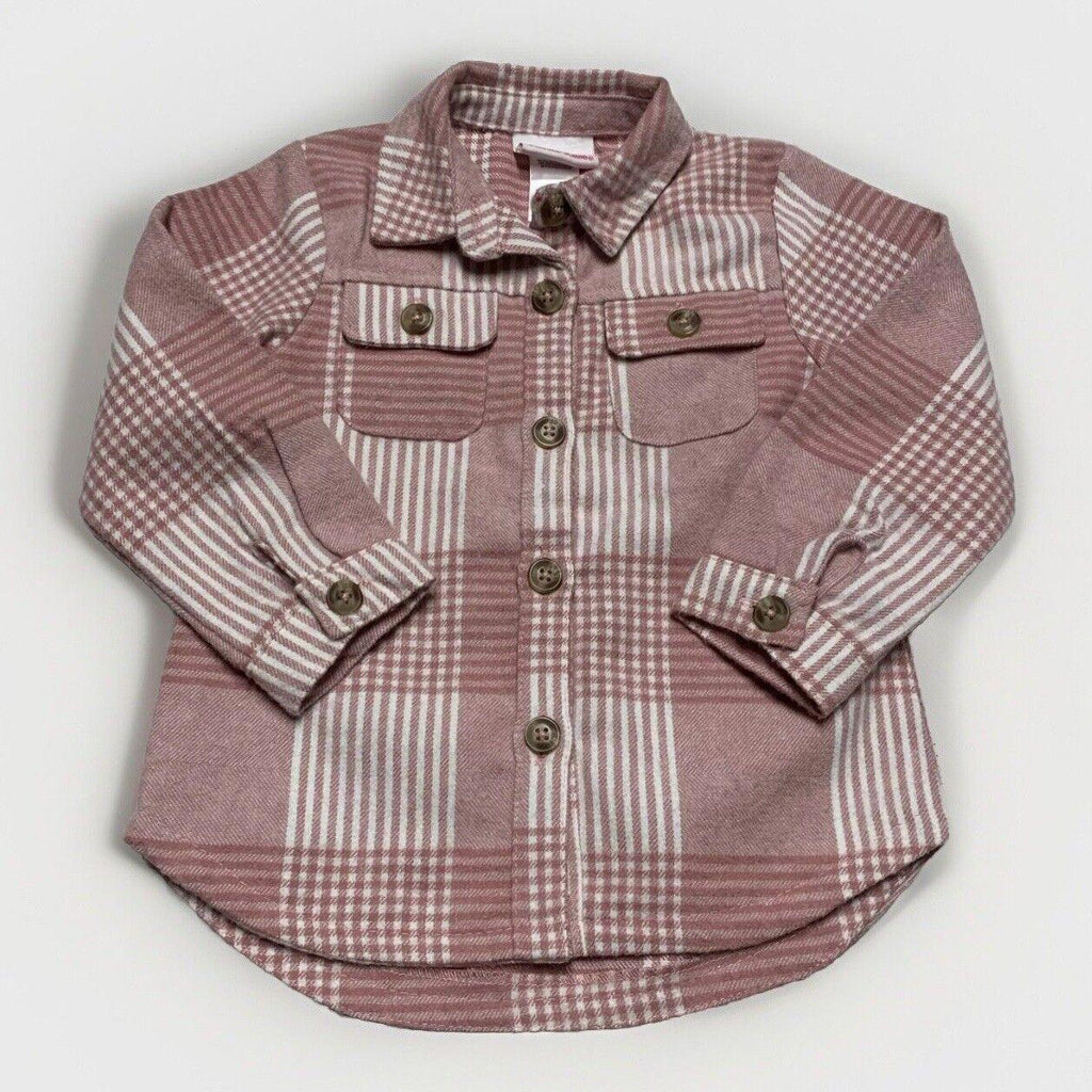 Camisa de franela rosa rosa de 3T para niña pequeña Little Lass