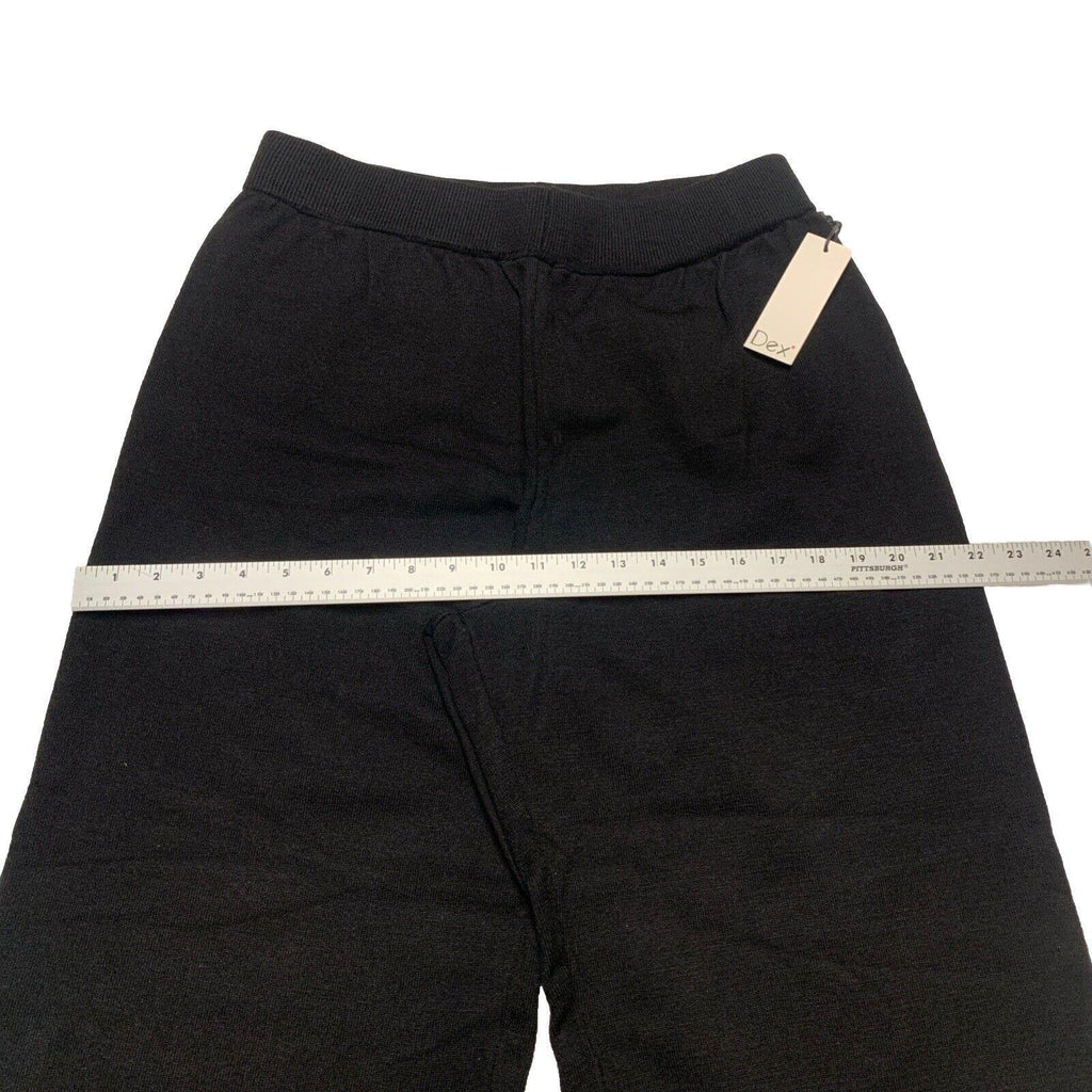 Pantalones cortos negros de pierna ancha estilo gaucho de Dex Clothing para mujer, talla extra grande