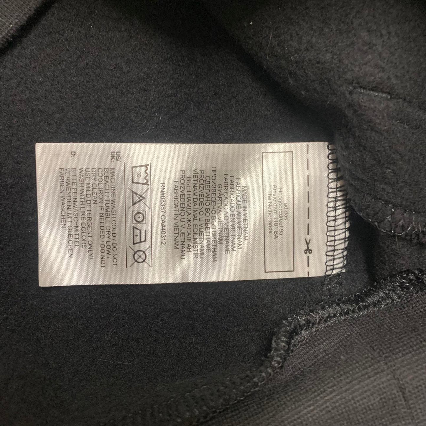 Adidas Youth Medium Black Soccer Club Hoodie Pequanock No 25