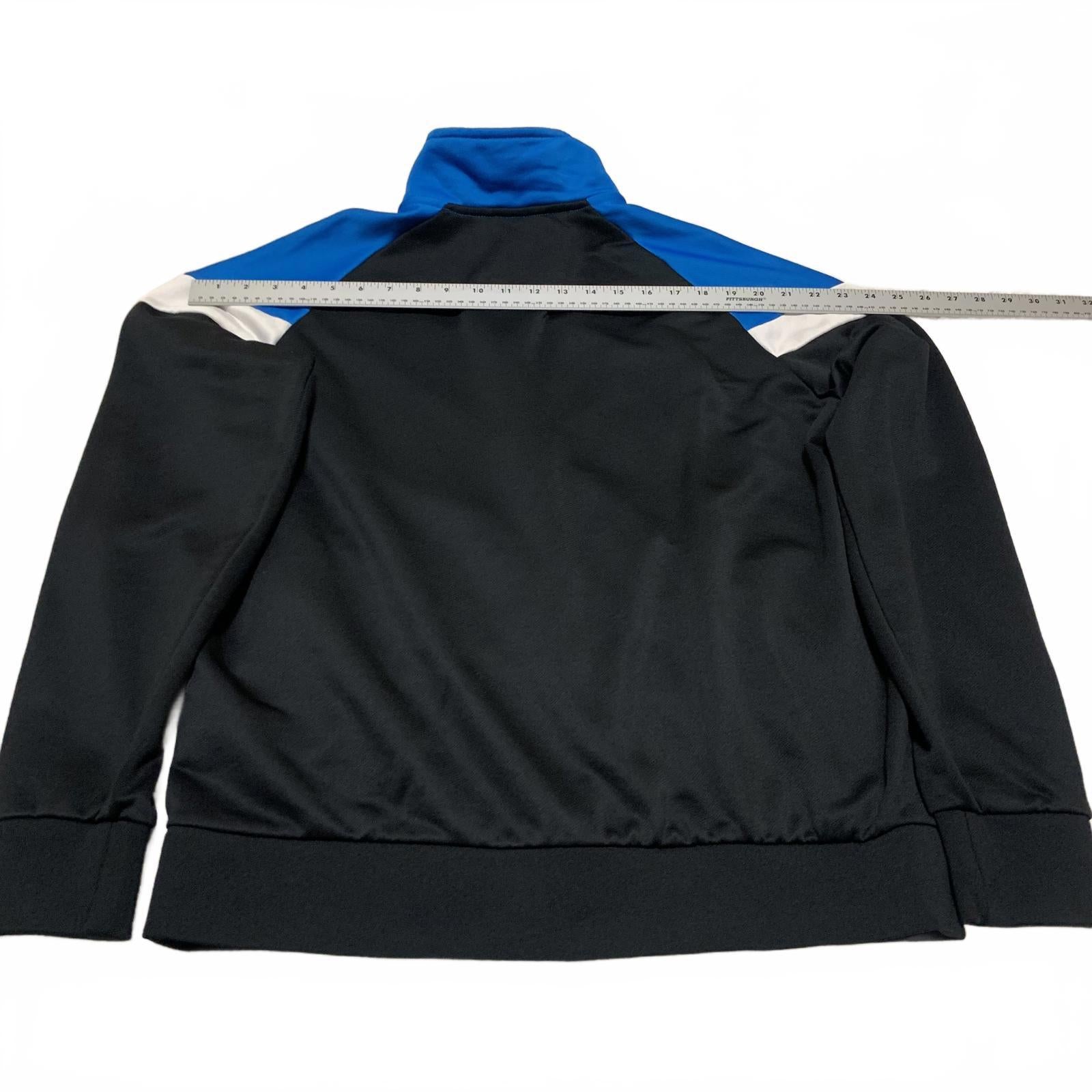 Chaqueta deportiva Puma para hombre, talla L, color negro y azul rey, con cremallera