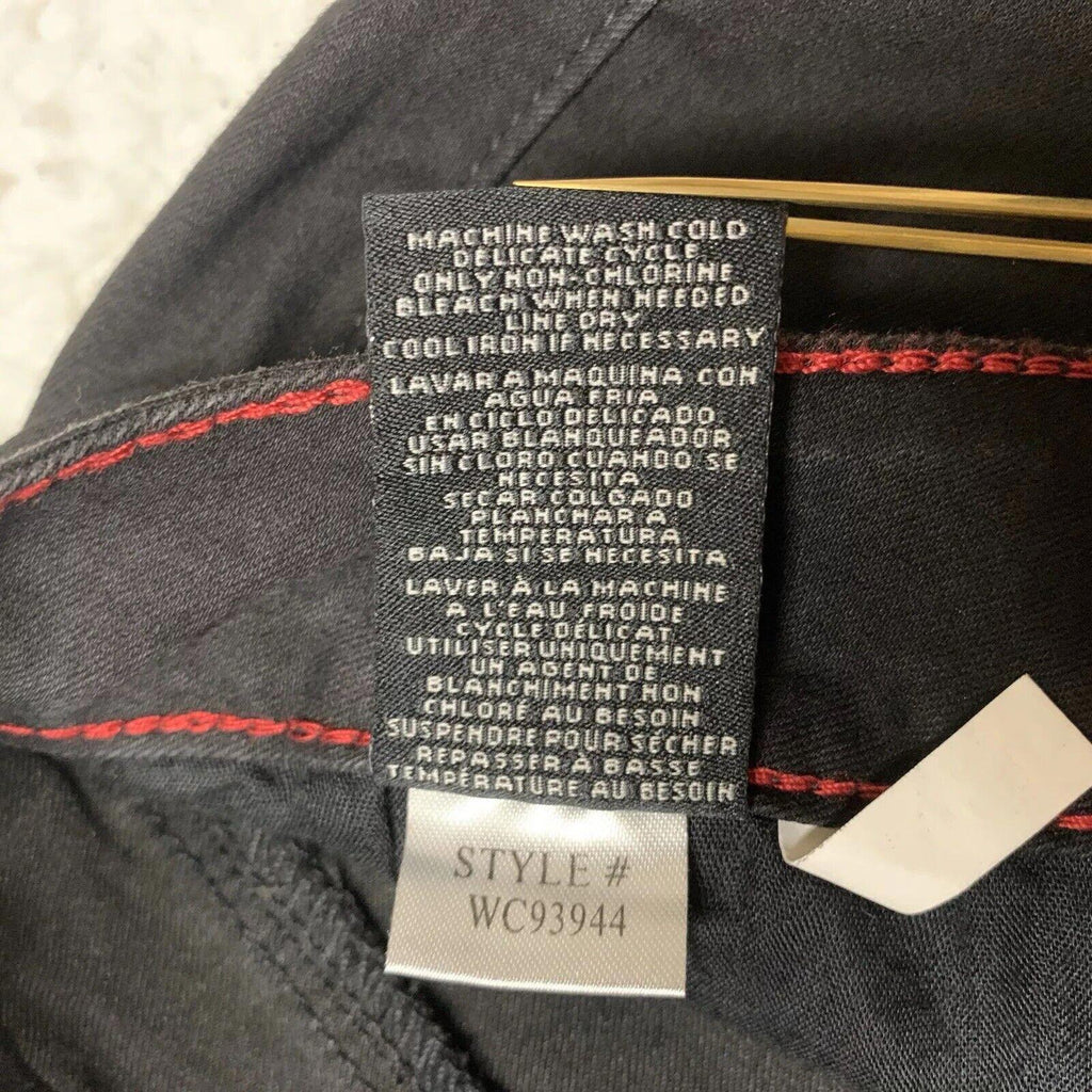 Vaqueros negros recortados Royalty By YMI para mujer, talla 16, denim elástico