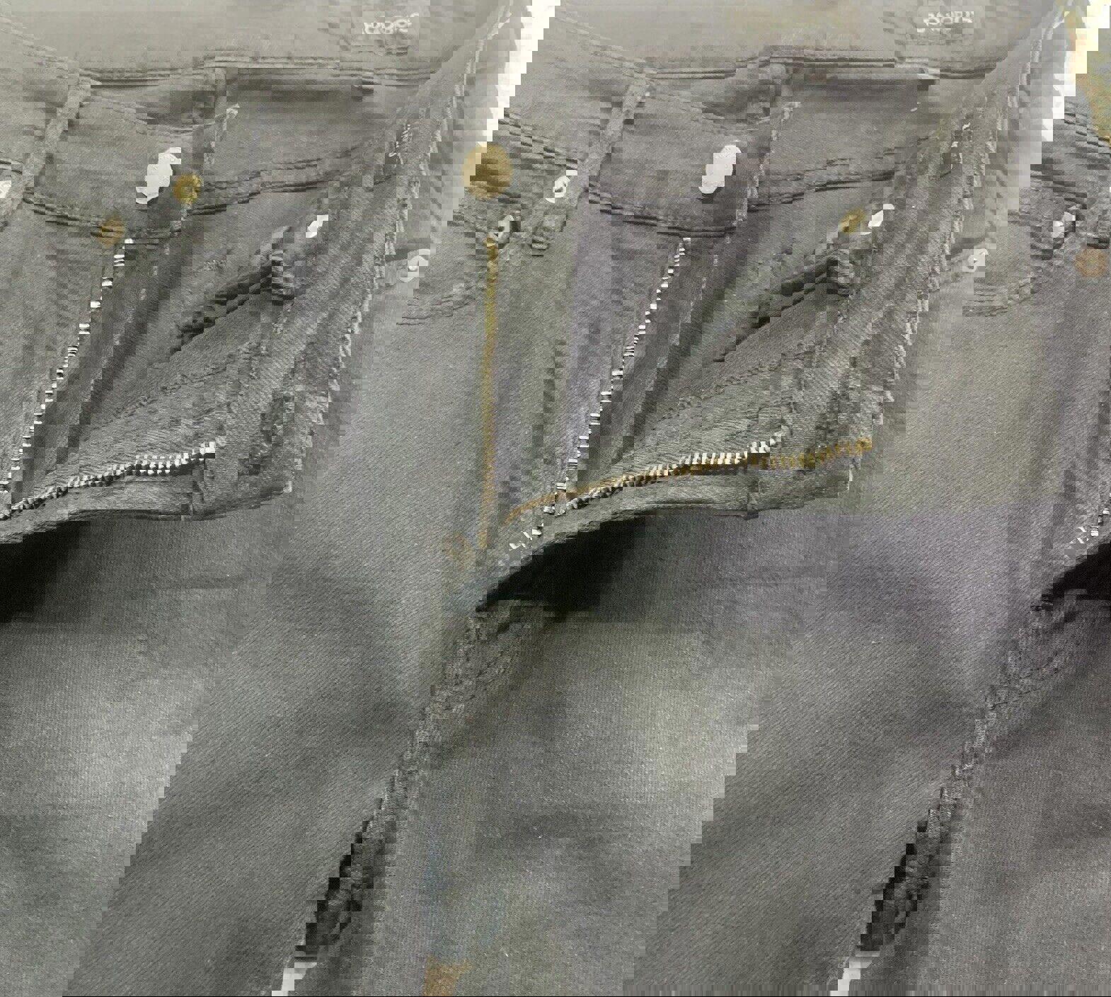 Vaqueros Bonobos para hombre, 31/30, negros, ajustados, de pierna recta y elásticos