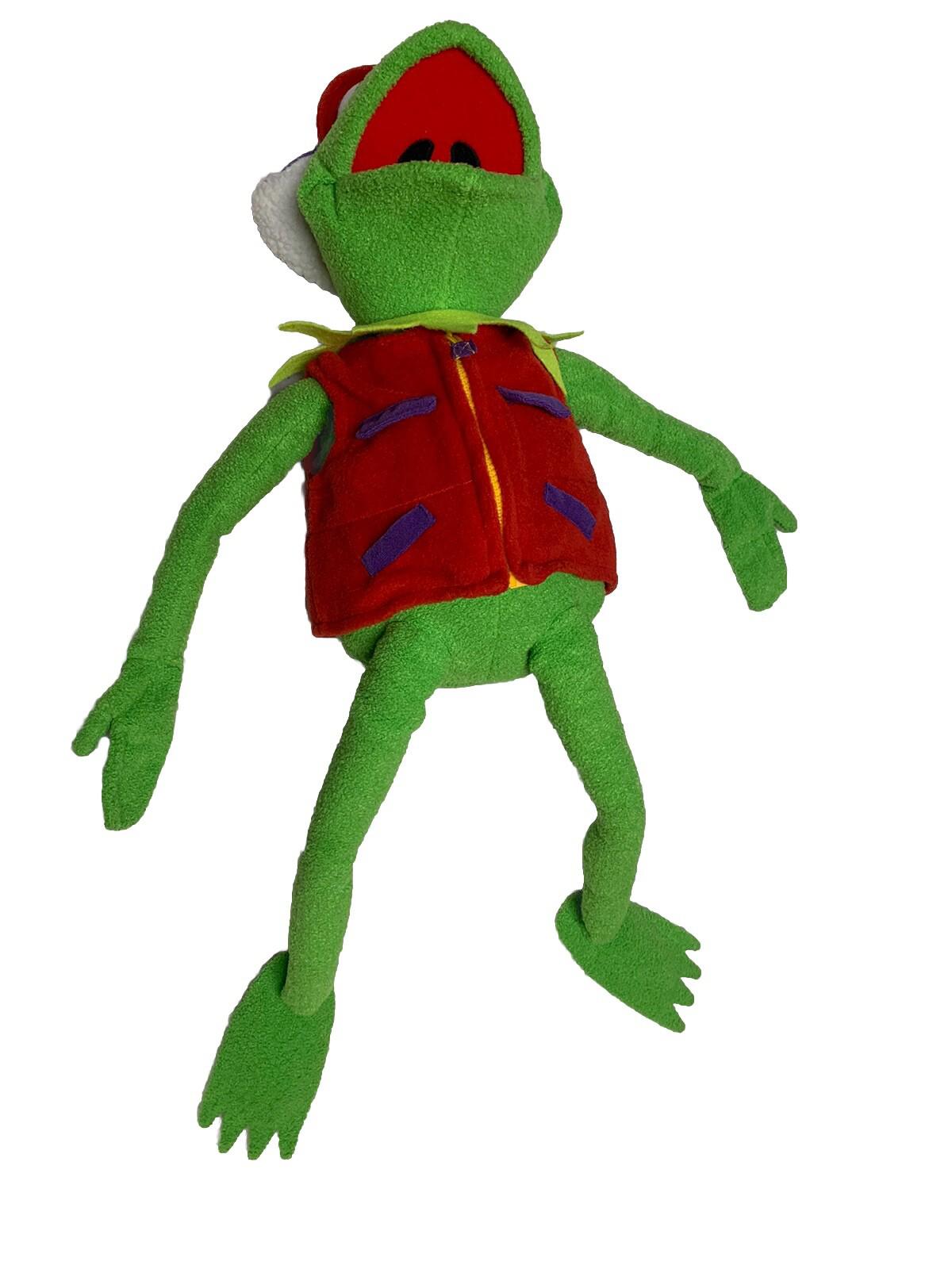 Peluche de rana fotógrafa de la Rana Gustavo de los Muppets de Macy's, 26 pulgadas, sin cámara