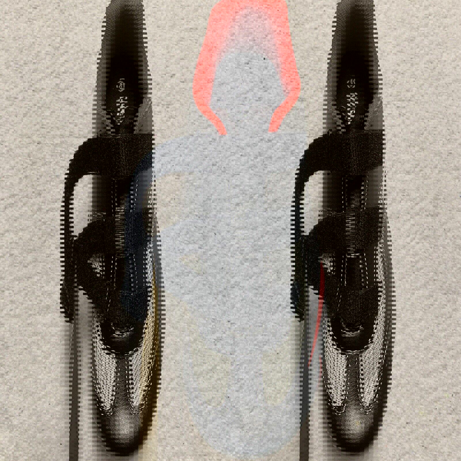 Zapatillas de ciclismo Outdoor Master unisex para mujer, talla 13, para hombre, talla 11, color negro, rojo y gris