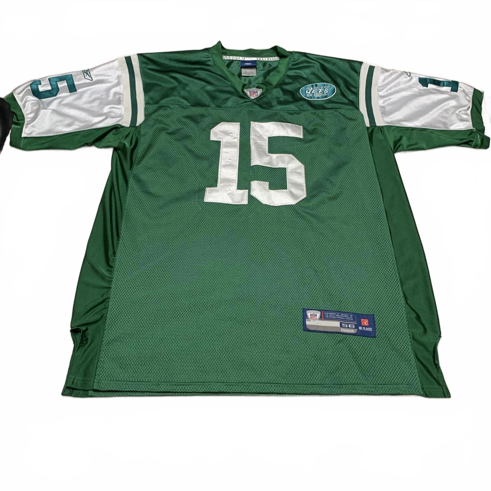 Camiseta vintage Reebok NFL New York Jets Tim Tebow #15 talla 56 verde para usar en el campo