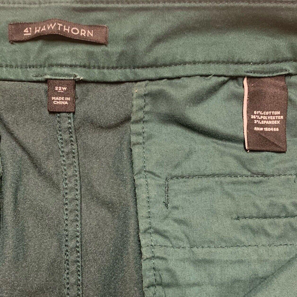 41 Jeans Hawthorn para mujer, talla 22W, verde, lado inclinado