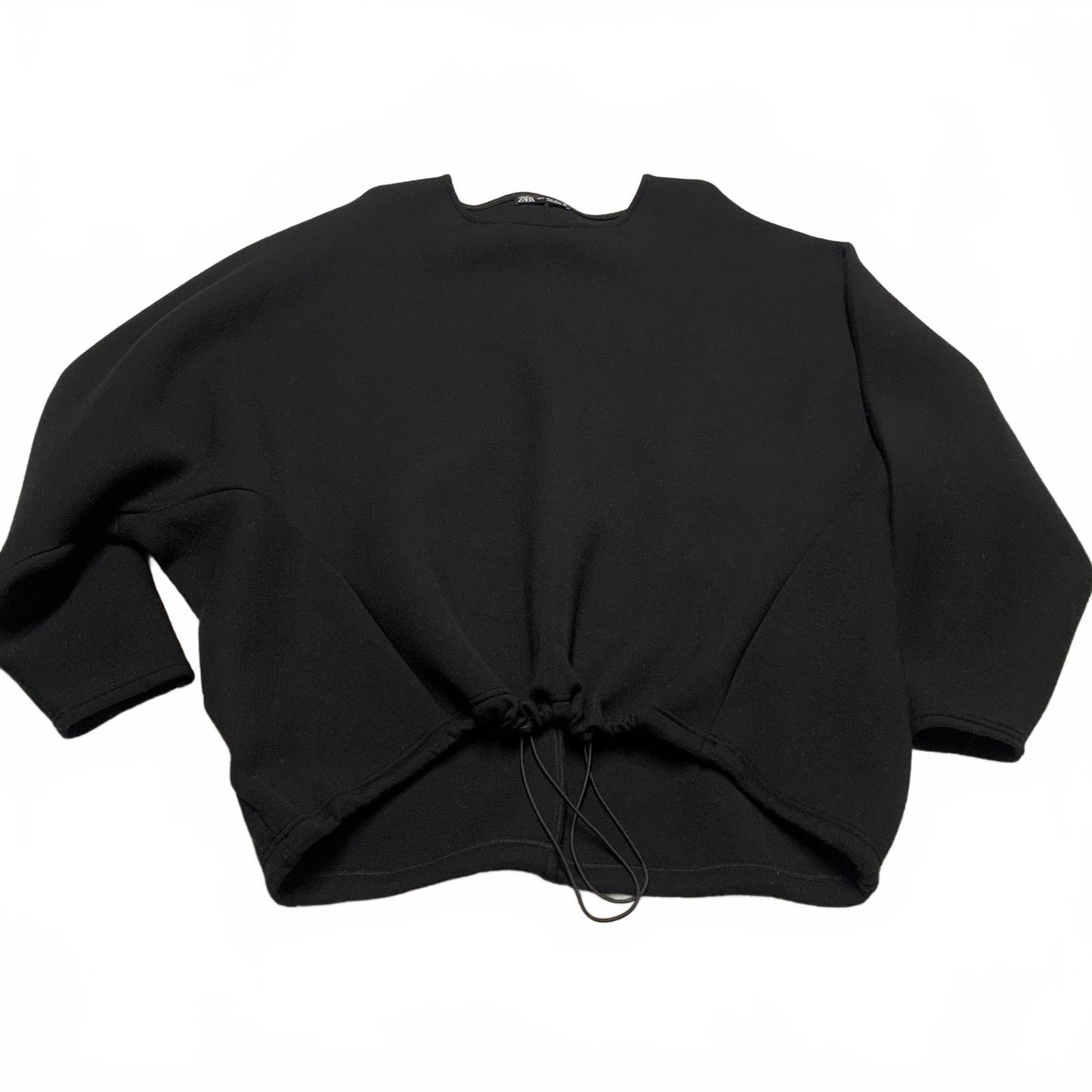 Zara Women’s X-Large Black Cropped Sweatshirt
