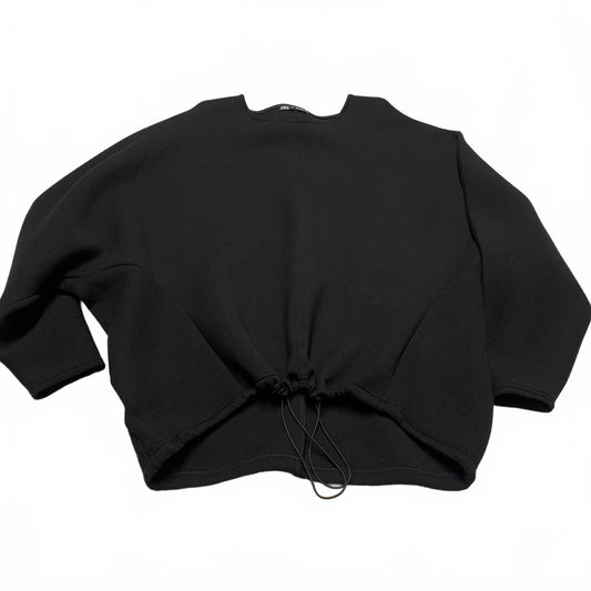 Zara Women’s X-Large Black Cropped Sweatshirt