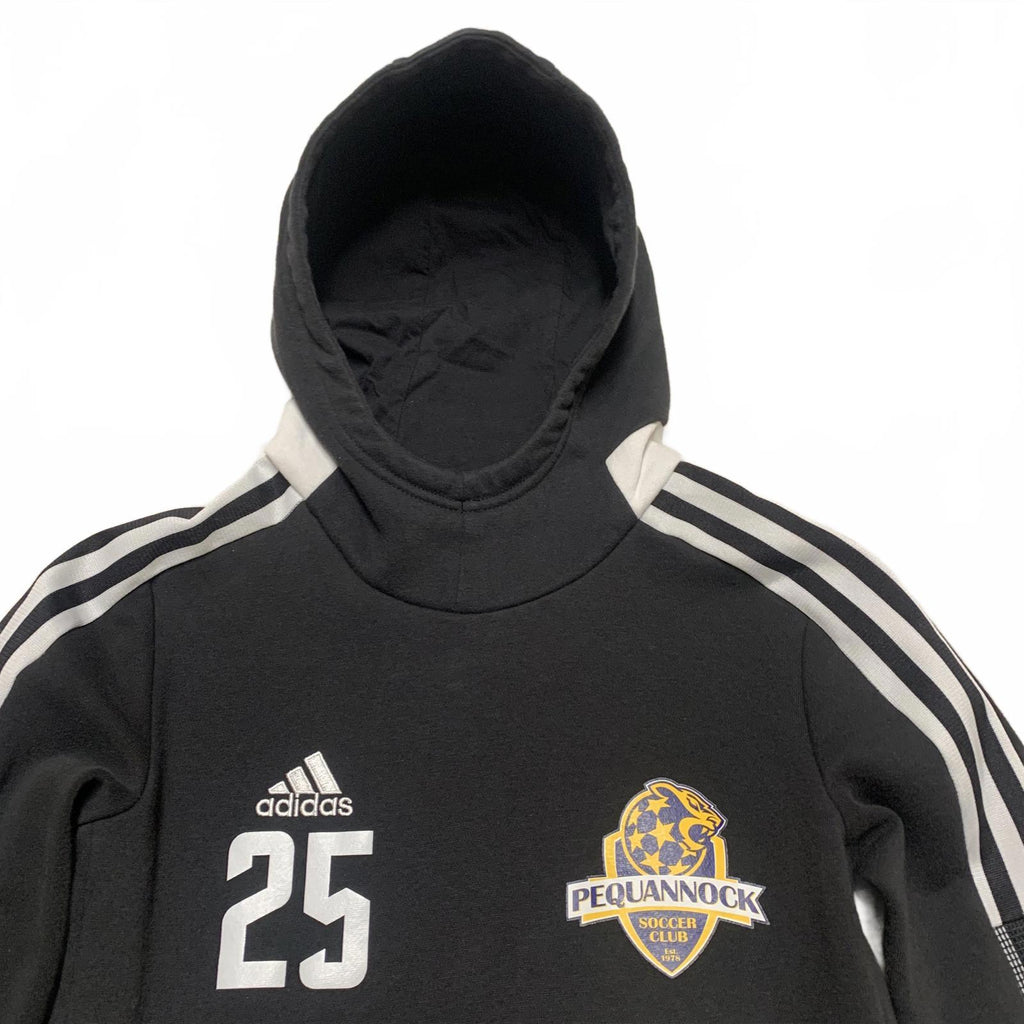 Sudadera con capucha Adidas Youth Black Soccer Club Pequanock n.° 25