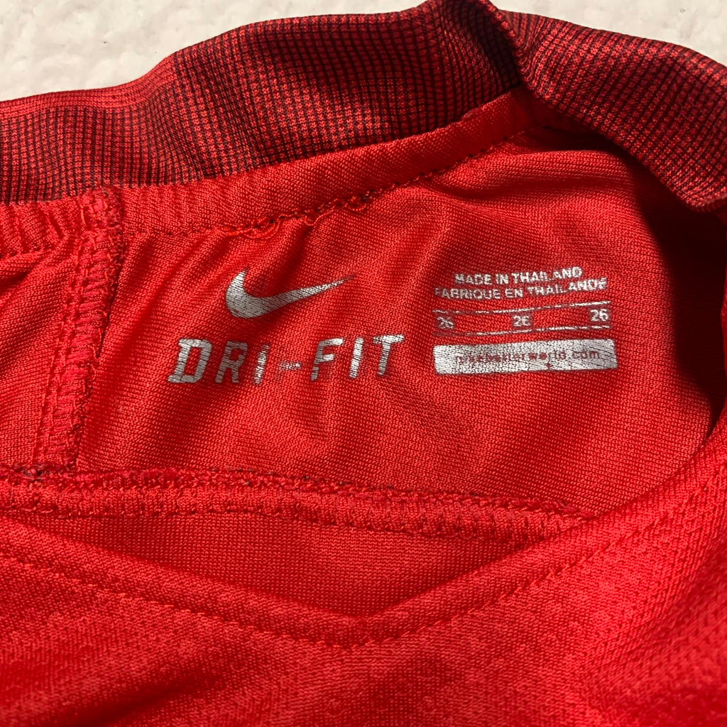 Camiseta de fútbol Nike USA para mujer, talla 26, rojo, negro, Morgan #13, tecnología Dri-FIT