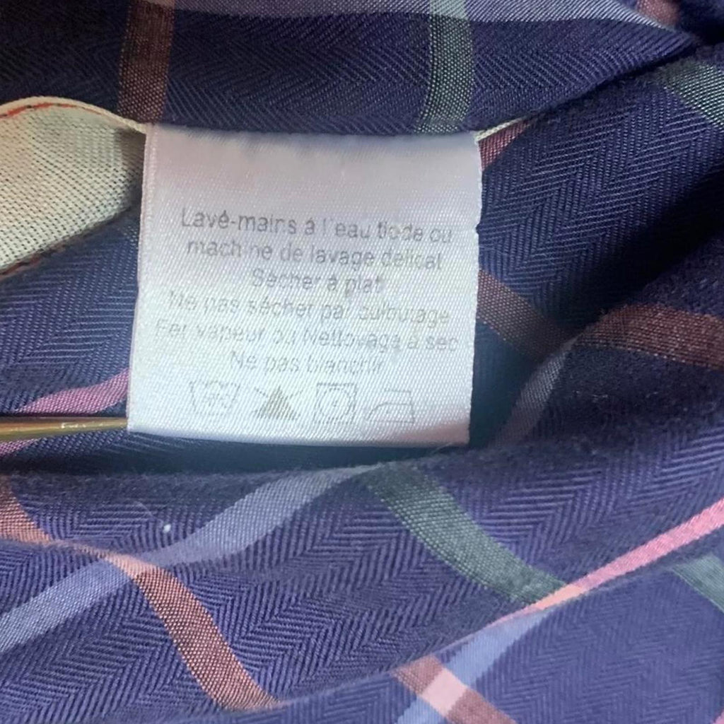 Borgo Ognissanti 28 Men's M Blue Plaid Button Shirt Multicolor Check