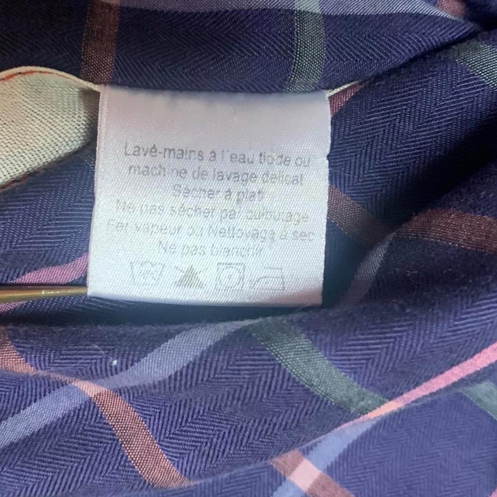 Borgo Ognissanti 28 Men's M Blue Plaid Button Shirt Multicolor Check