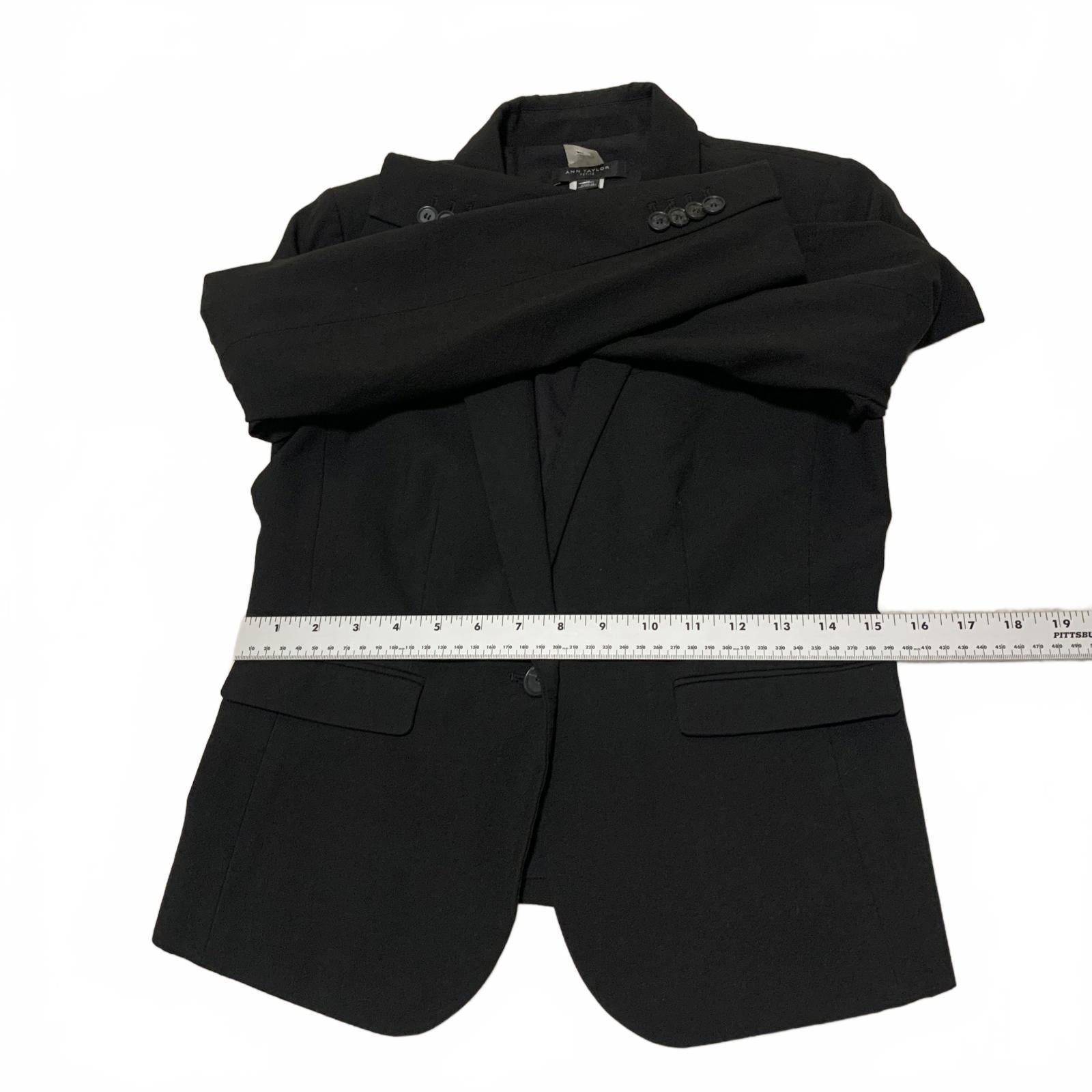 Chaqueta blazer negra Ann Taylor para mujer, talla 2, talla pequeña