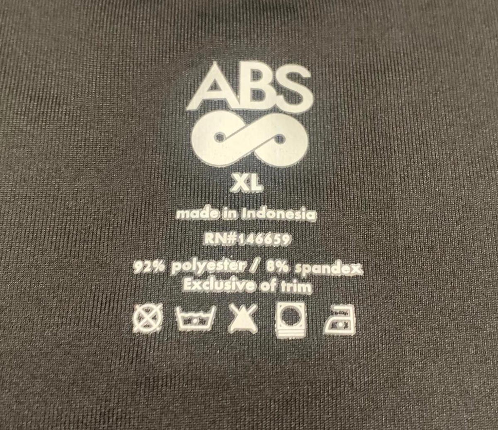 ABS Women's X-Large Black Short Sleeve Top