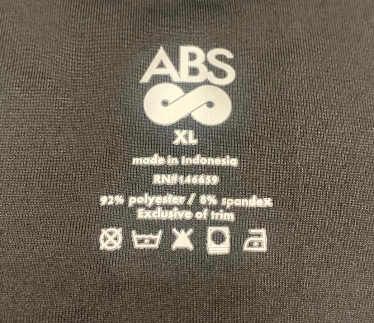 ABS Women's X-Large Black Short Sleeve Top