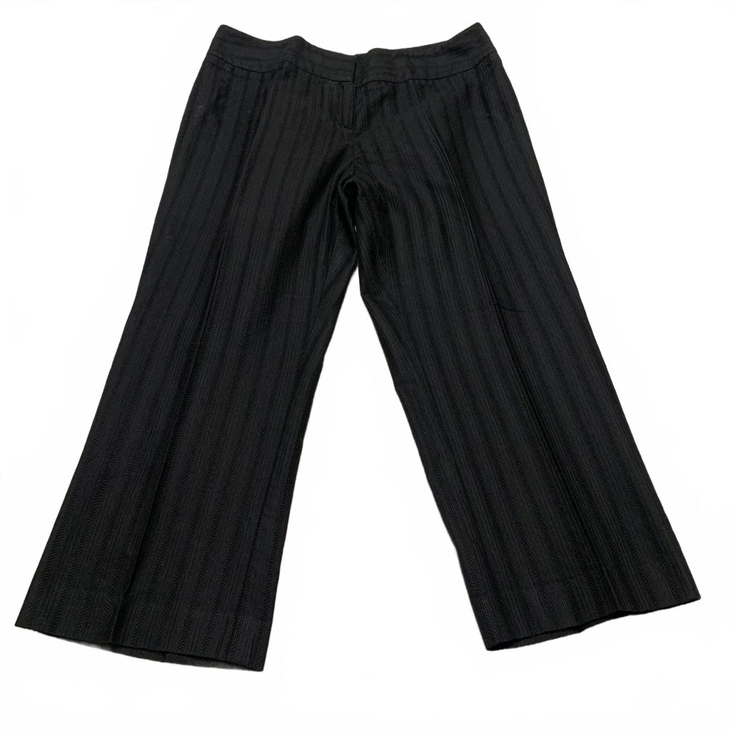 Pantalones cortos a rayas negros Ann Taylor para mujer, talla 10P o 12P, ancho 30 x 22