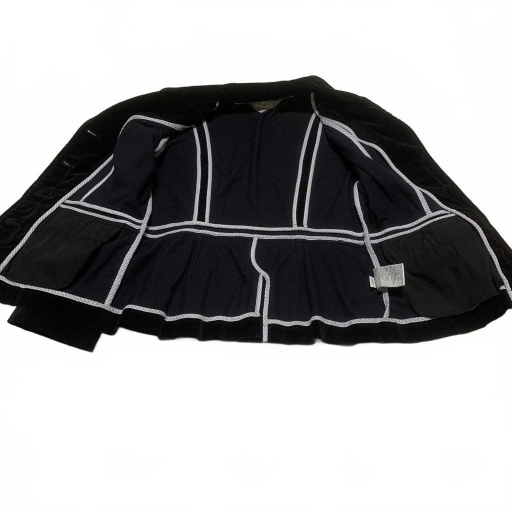 Blazer clásico de terciopelo negro Tommy Hilfiger para mujer, talla 12, chaqueta elegante