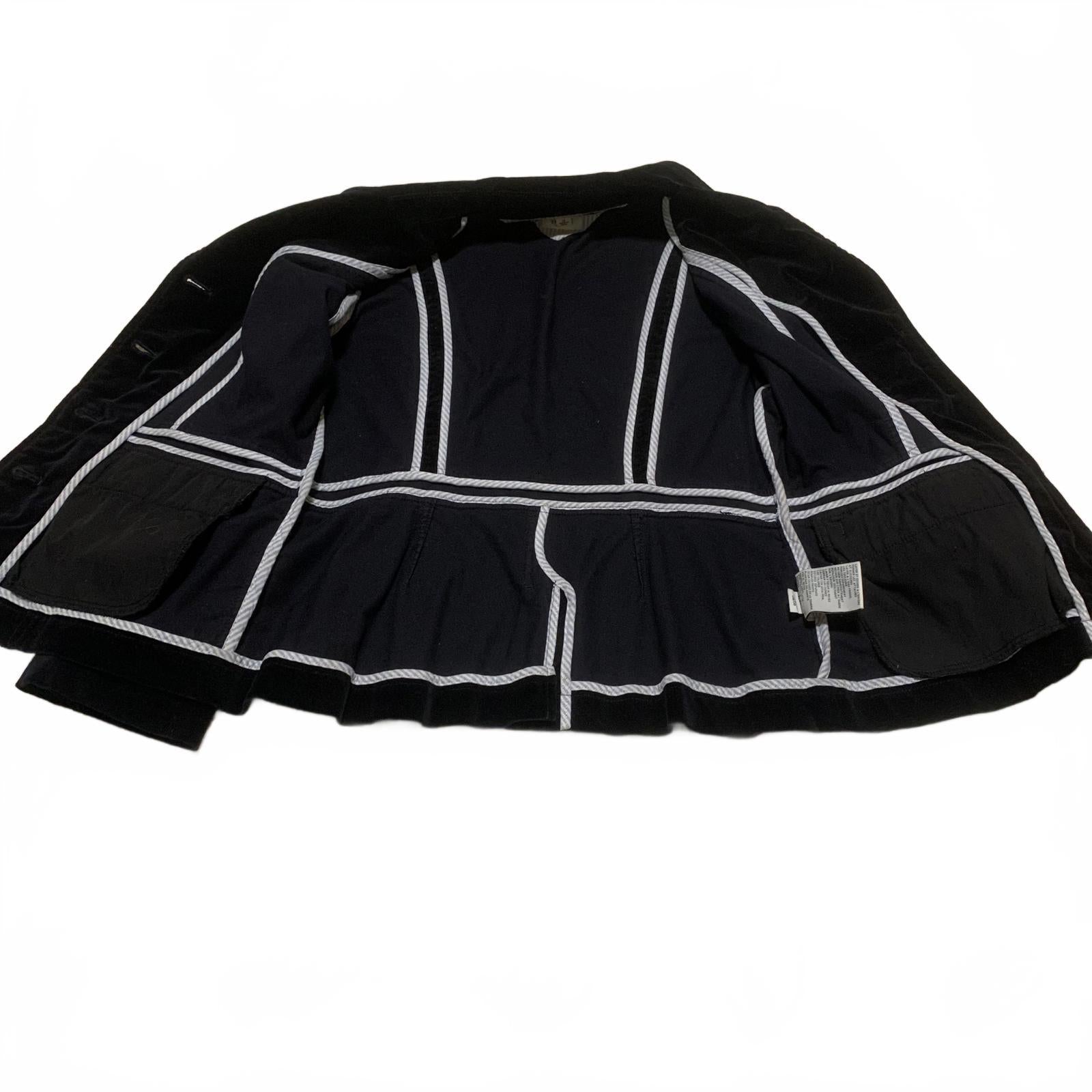 Blazer clásico de terciopelo negro Tommy Hilfiger para mujer, talla 12, chaqueta elegante