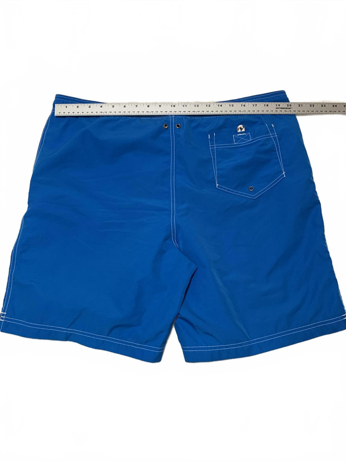 Bañador azul Lands End para hombre, talla L 36-38, con cordón en la cintura
