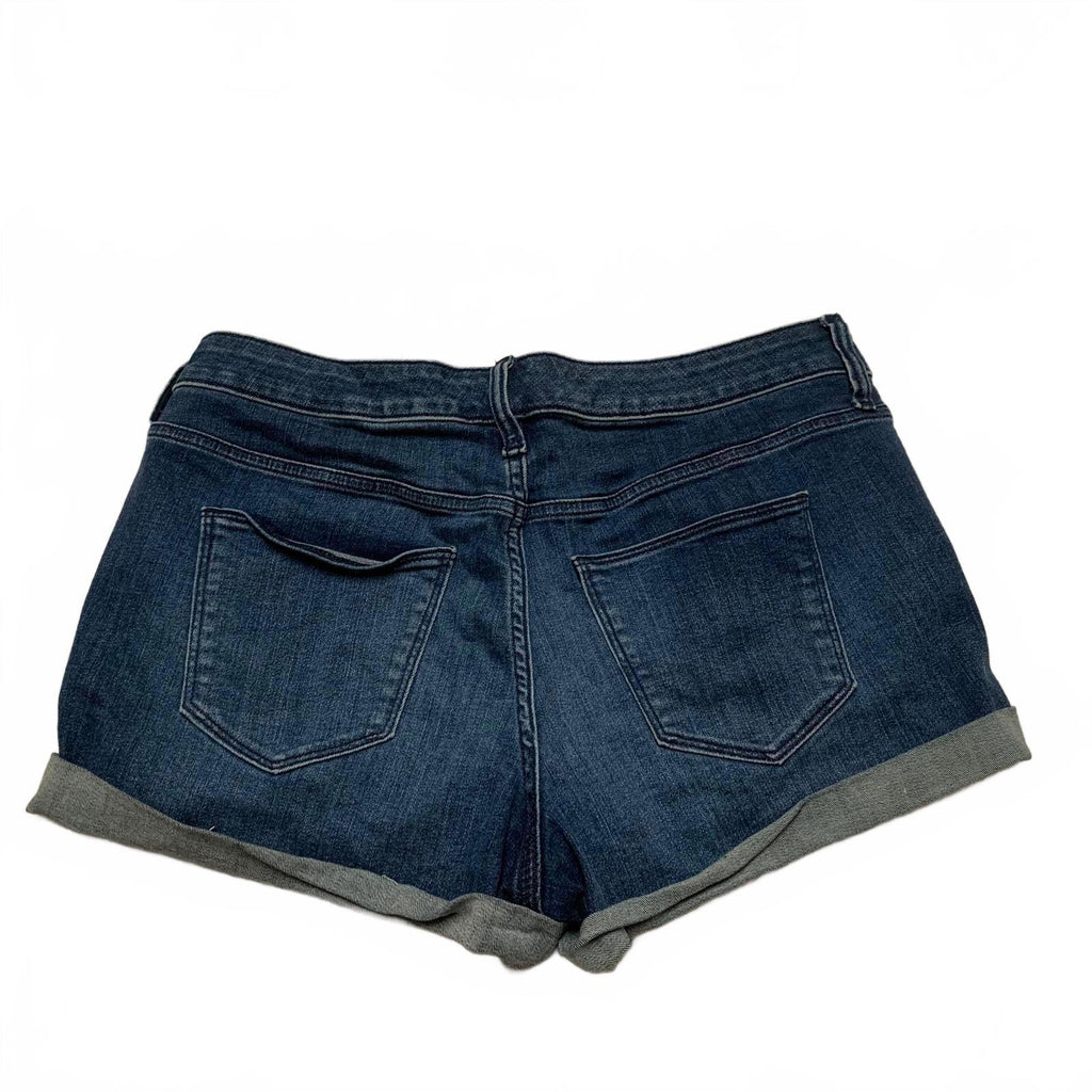 Pantalones cortos vaqueros de tiro medio azules de Universal Thread para mujer, talla 10