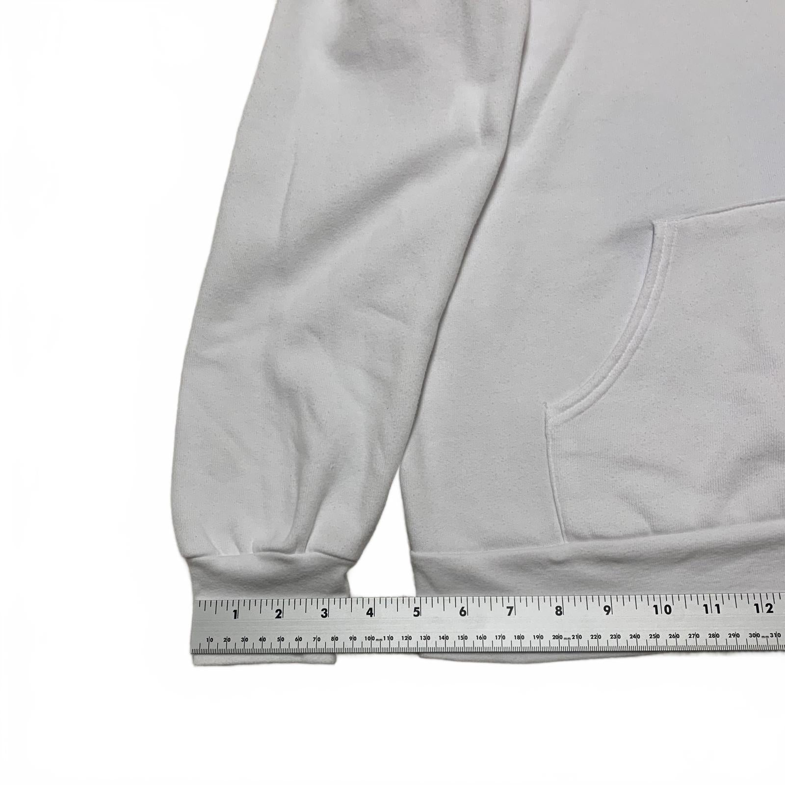 Sudadera con capucha y diseño gráfico en blanco mediano para mujer de la colección Bella + Canvas Fleece