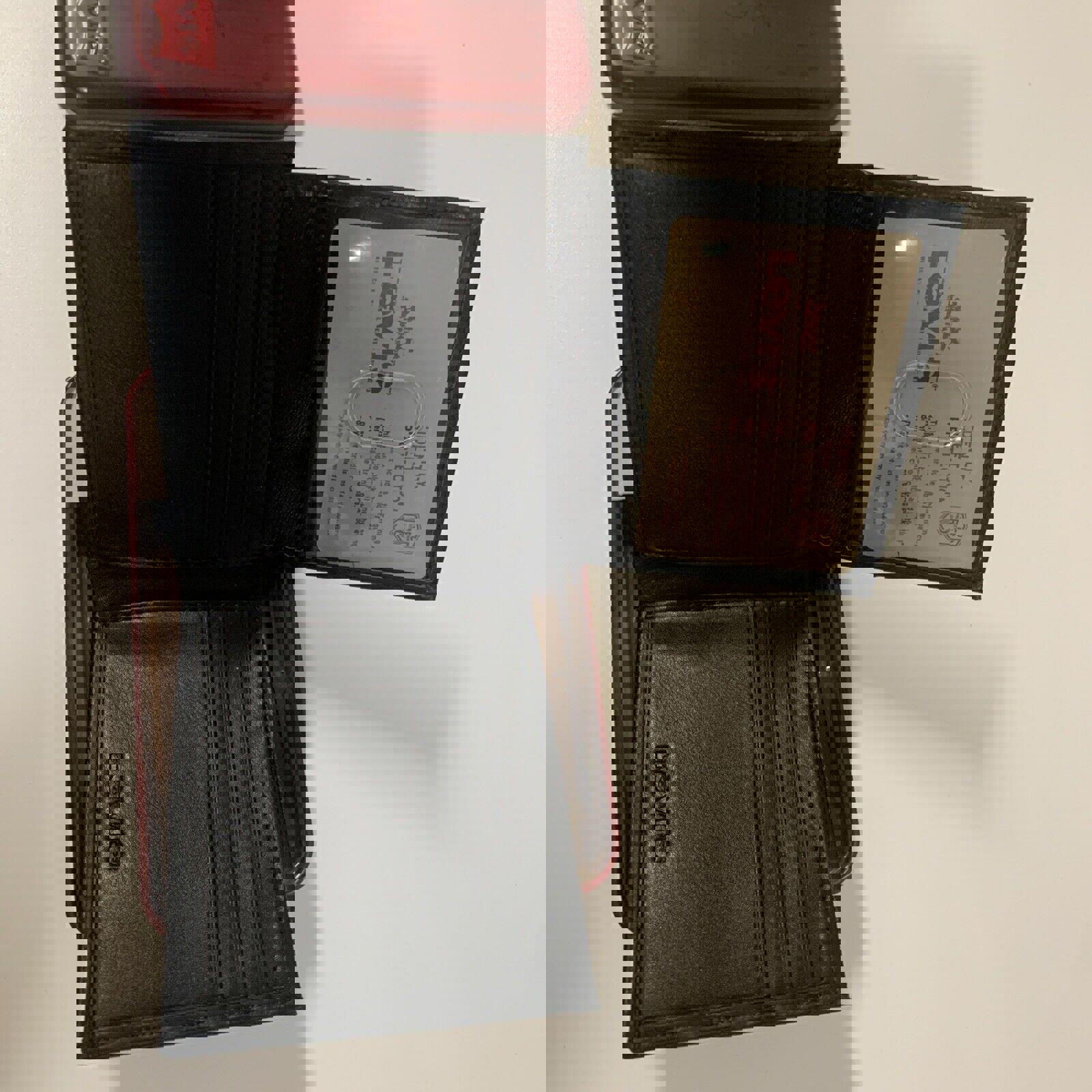 Levi's Men's Black Wallet RFID Identity Theft Protection Stitched