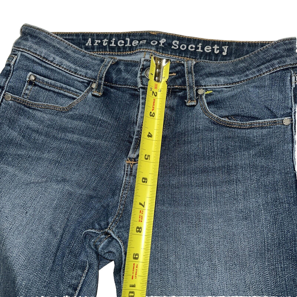 Vaqueros ajustados elásticos azules oscuros de Articles of Society para mujer, talla 26