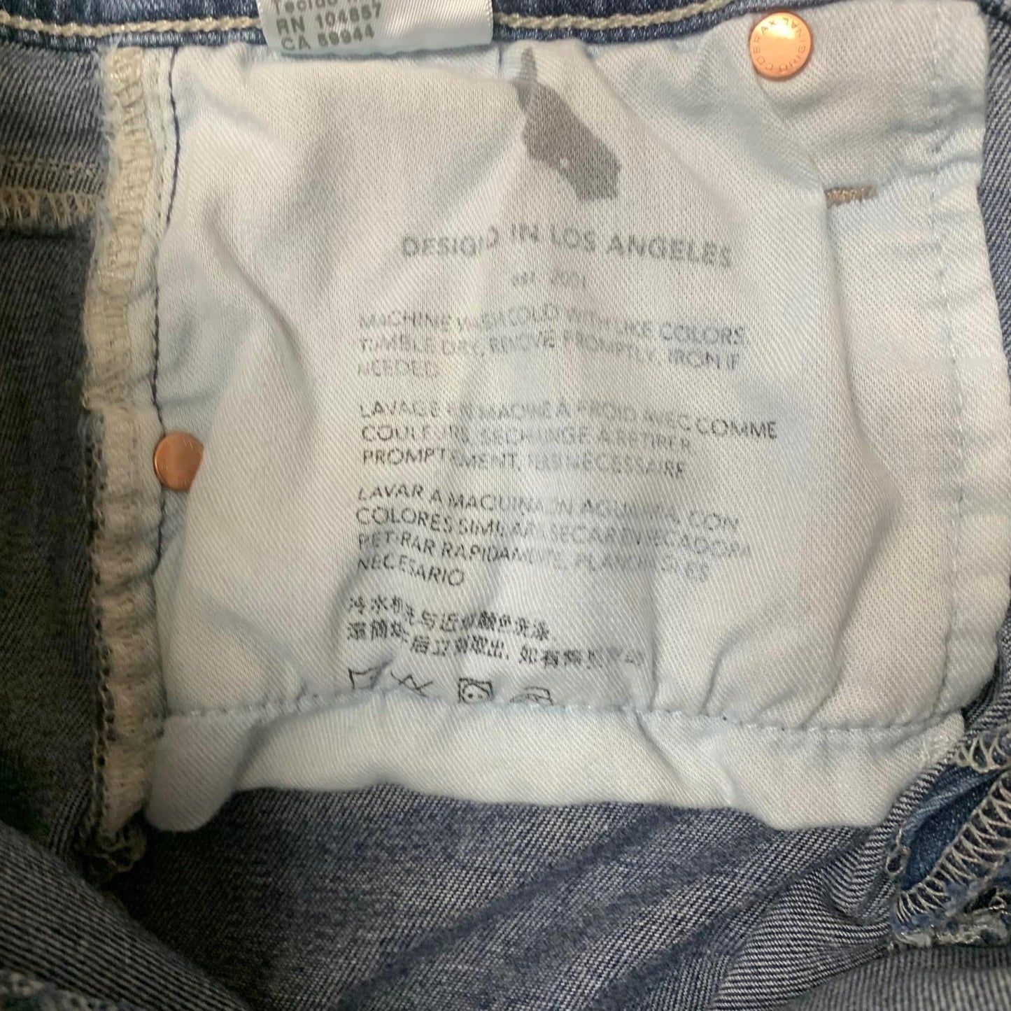AG-ED Denim Women's Size 27 Blue Cigarette Leg Prima Ankle Jeans 26 x 27.5